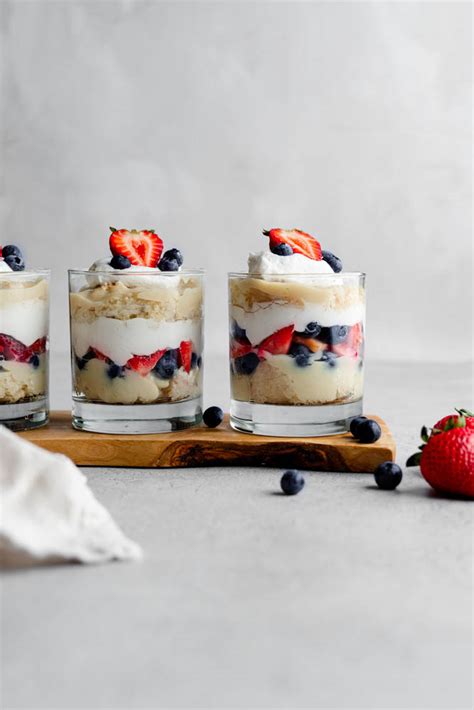 Vegan Berry Trifle Cups - Dessert Recipe - Floured Frame