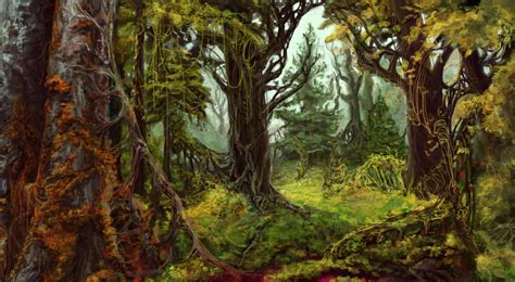 Elven forest by Ashiria on DeviantArt