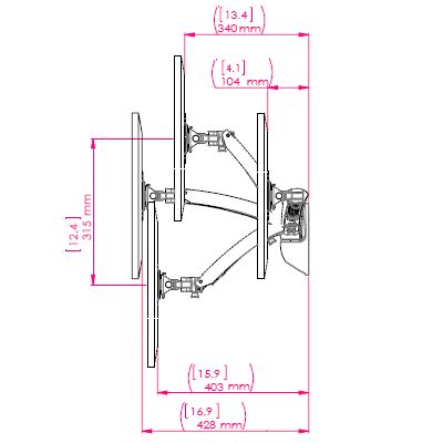 Curved Monitor Wall Mount | Vesa Mount Arm Supplier | CDG