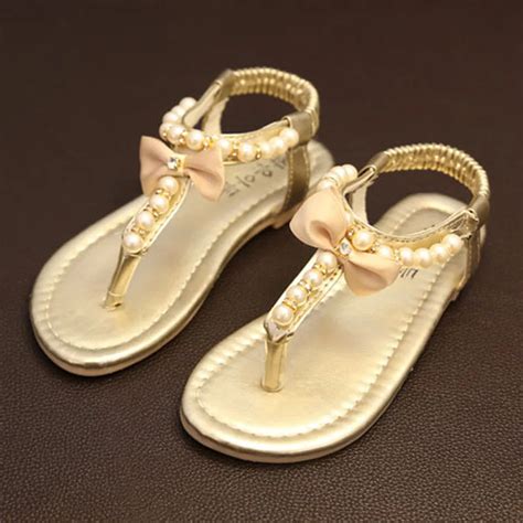 Top Girls Gold Sandals, Model Sandal