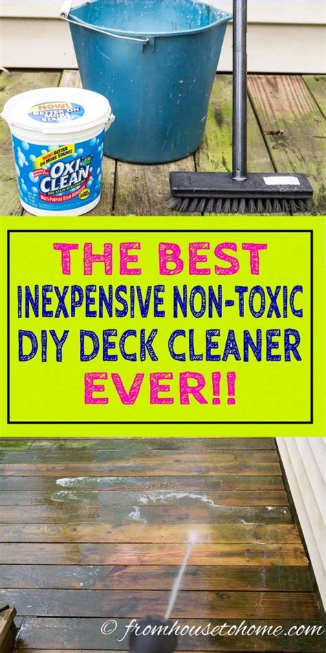 Homemade Deck Cleaner: The Best Inexpensive Non Toxic DIY Deck Cleaner ...