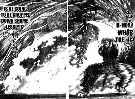 Musashi Miyamoto VS Pickle: Highlights Manga: Baki dou chapter 117-119 : Grapplerbaki