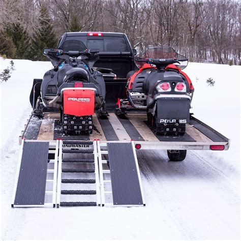 Black Ice 60" x 54" Snowmobile Loading Ramp with Stud Protectors | Discount Ramps