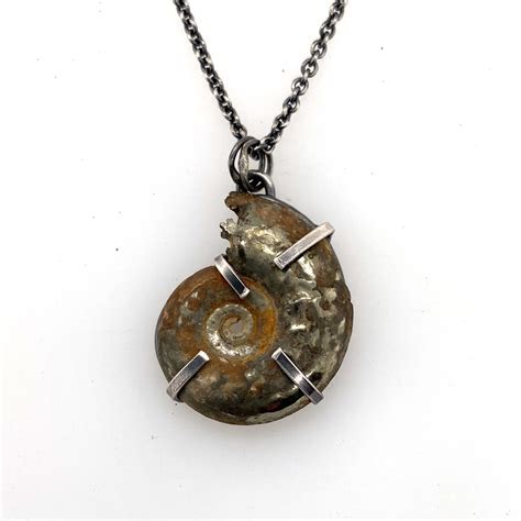 Ammonite Fossil Necklace - beth aimée jewelry