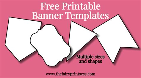 Free Printable Banner Templates - Blank Banners For DIY Projects!