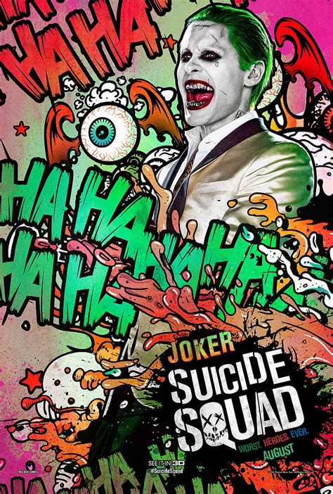 HD wallpaper: Joker Suicide Squad poster, pop art, movie poster, Jared Leto | Wallpaper Flare