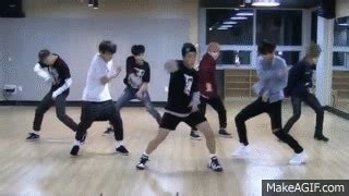 BTS 'I Need U' mirrored Dance Practice on Make a GIF