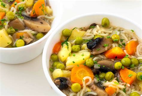 Quick & Easy Mushroom Noodle Soup | WellnessDove