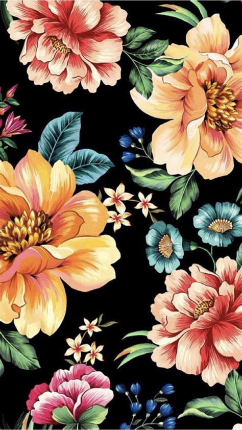 Flower Wallpaper, Pattern Wallpaper, Wallpaper Backgrounds, Wallpaper Ideas, Flower Pattern ...