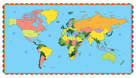 World Map Full Page - 10 Free PDF Printables | Printablee