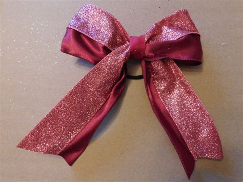 Maroon satin ribbon with Light Maroon glitter