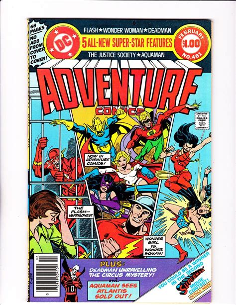 an old comic book cover with the title adventure comics