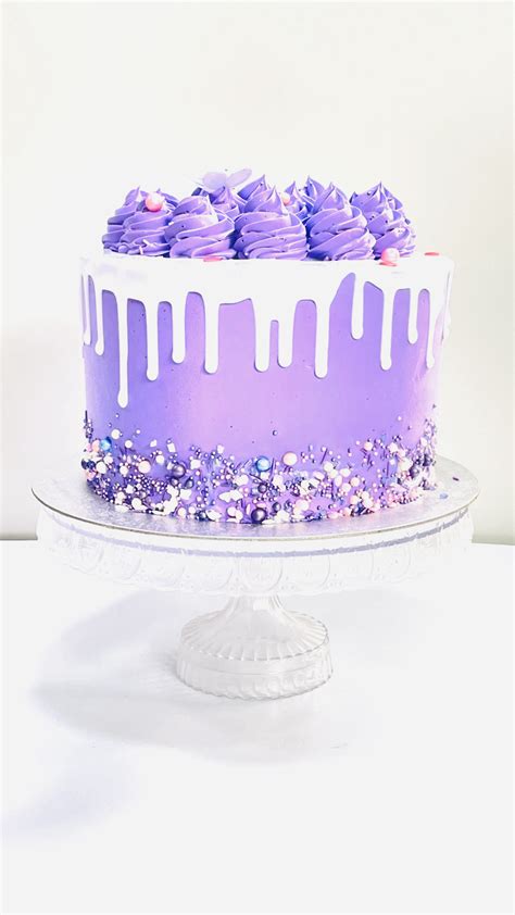 Purple Drip Cake - Fabcakes