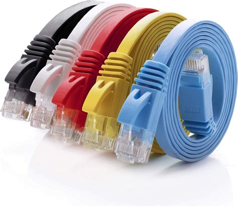 Cat 6 Ethernet Cable 5 ft 5 Pack (at a Cat5e Price but Higher Bandwidth ...