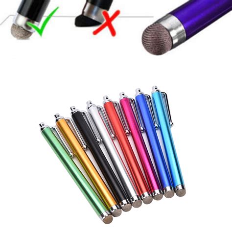 11.2cm Metal Mesh Fine Point Round Thin Tip Capacitive Stylus Pen Tablet Stylus Pen For iPad 2/3 ...