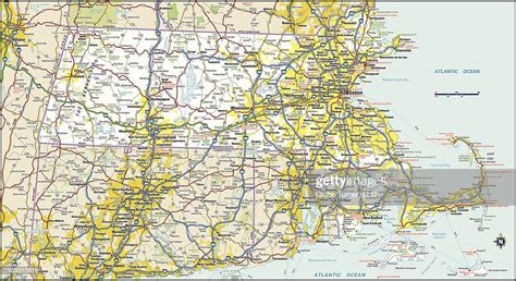 Massachusetts Highway Map High-Res Vector Graphic - Getty Images