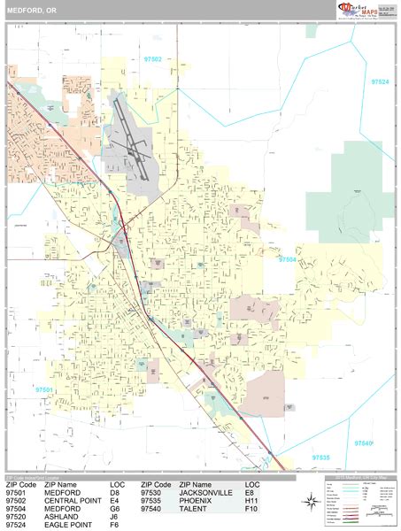 Medford Oregon Zip Code Map