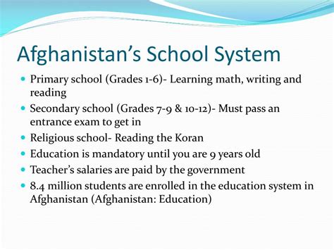 PPT - Education in Afghanistan PowerPoint Presentation, free download ...