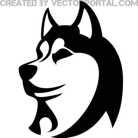 Husky dog image Royalty Free Stock SVG Vector