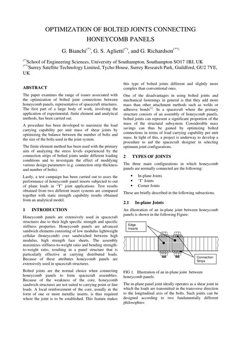 Bolted Joint Analysis Spreadsheet in Pdf Optimization Of Bolted Joints ...