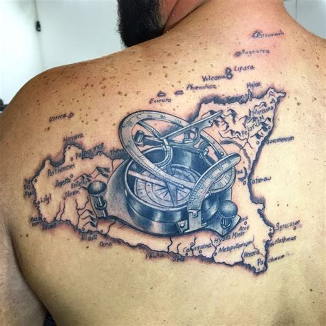 Sicily old map, compass, tattoo compass, sicilia tattoo | Tattoo ideen ...