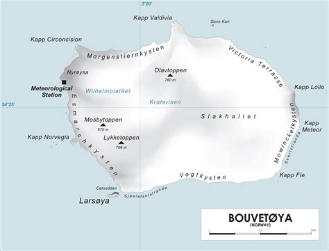 Bouvet Island Map - Bouvet Island • mappery