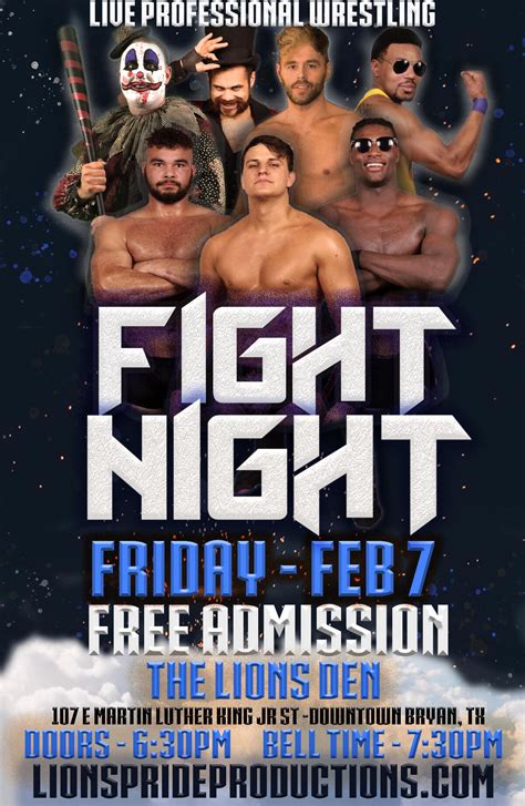 Lions Pride Fight Night (February 7, 2020) | Pro Wrestling | Fandom