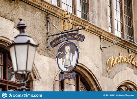 Munich, Germany - 27 May 2019: the Main Street of Munich with Its Shops and Restaurants ...