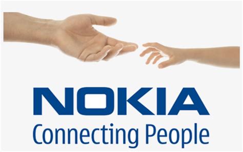 Nokia With Hands Connecting People Png - Nokia Connecting People Logo Transparent PNG - 1024x513 ...