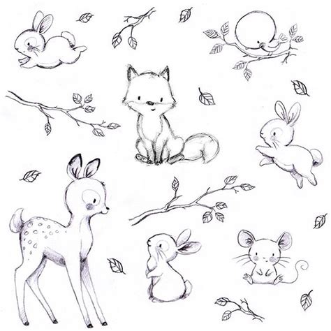 50+ cute animal line drawing Tutorials and tips for beginners