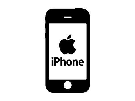 Thiết kế tinh tế iphone logo vector cho một xu hướng mới trong thiết kế