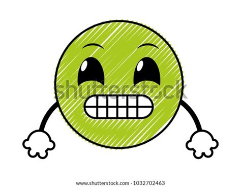 Doodle Ups Emoji Face Expression Arms Stock Vector (Royalty Free ...