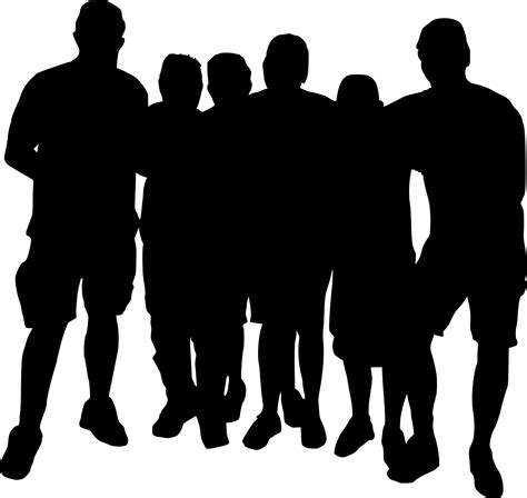 10 Group Photo Silhouette (PNG Transparent) | OnlyGFX.com