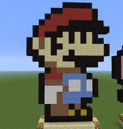 Minecraft Pixel Art - Mario by PeterRaskThorstensen on DeviantArt