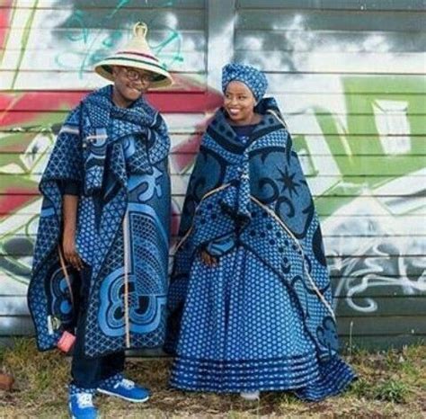 Lesotho bride groom dresses ⋆ fashiong4 | African traditional wear, African wear, African ...