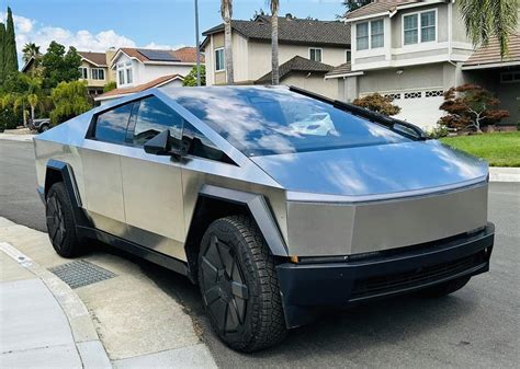 Tesla Cybertruck ambient lighting and floor-mounted accelerator spotted