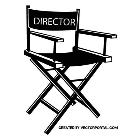 Directors chair Royalty Free Stock Vector Clip Art