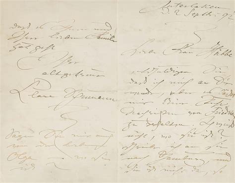 Bonhams : SCHUMANN, CLARA. 1819-1896. Autograph Letter Signed (Clara ...