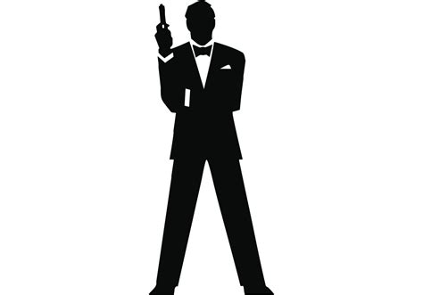 James Bond Silhouette Vector at Vectorified.com | Collection of James Bond Silhouette Vector ...