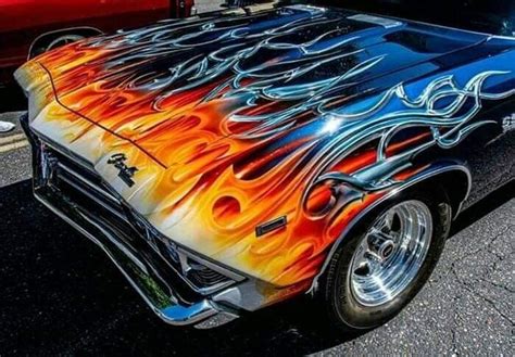 Epic Firetruck’s Flames ~ | Car paint jobs, Custom cars paint, Motorcycle paint jobs