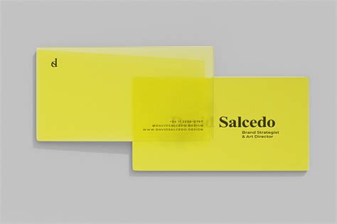 4 Free Mockups of Transparent Business Cards on Behance