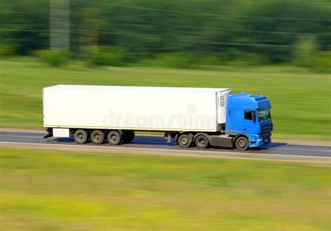 Truck driving on a road stock photo. Image of freight - 42733712