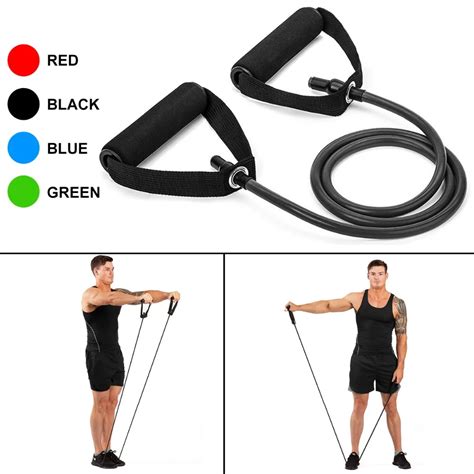 120cm Yoga Pull Rope Resistance Bands Fitness Gum Elastic Bands Fitness Equipment Rubber ...