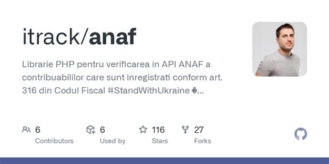 GitHub - itrack/anaf: Librarie PHP pentru verificarea in API ANAF a contribuabililor care sunt ...