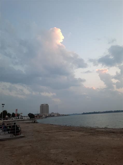 Jeddah, Saudi Arabia, March 2023 - Beautiful evening and colorful sunset at Jeddah, Corniche ...