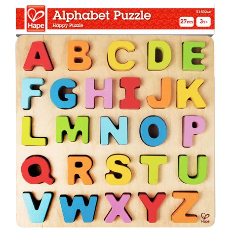 Buy Hape Wooden Alphabet Puzzle -Kids ABC Letters Colorful Educational ...