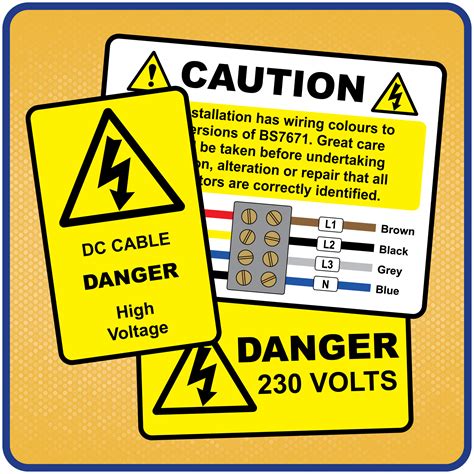 What are the different electrical warning stickers used for? - Pat Labels– Pat Labels