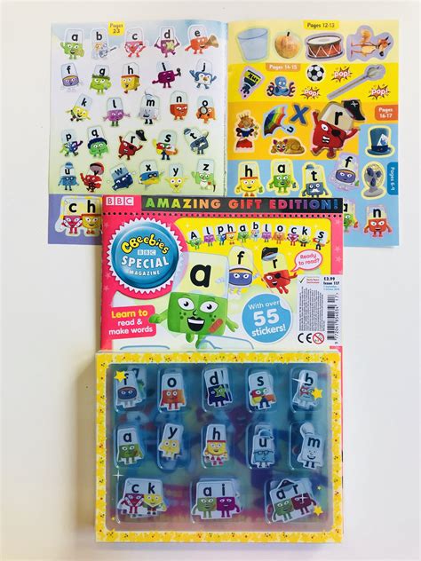 Alphablocks Reading Programme Phonics Stickers Magazine New Numberblocks | ubicaciondepersonas ...