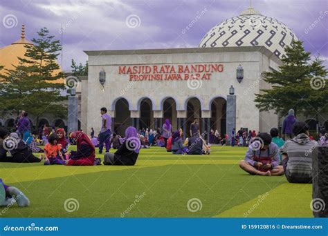 Masjid Raya Or Grand Mosque In Bandung, Indonesia Editorial Photo ...