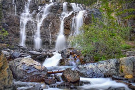 Waterfall in Canada stock image. Image of river, creek - 83322599